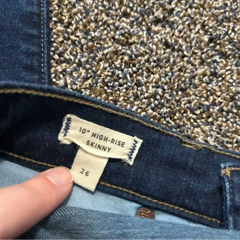 NWT Madewell 10” high-rise skinny jeans size 26 style F4684 spring fall basic